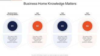 Business Home Knowledge Matters In Powerpoint And Google Slides Cpb