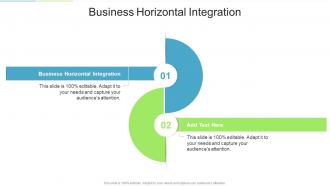 Business Horizontal Integration In Powerpoint And Google Slides Cpb