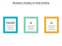 Business hosting vs web hosting ppt powerpoint presentation gallery model cpb