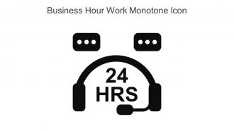 Business Hour Work Monotone Icon In Powerpoint Pptx Png And Editable Eps Format