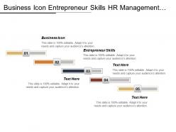 Business icon entrepreneur skills hr management business networking