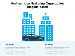 Business icon illustrating organization tangible assets