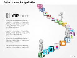 Business icons and application ppt graphics icons