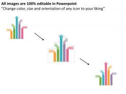 Business icons arrow diagram flat powerpoint design