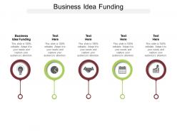 Business idea funding ppt powerpoint presentation portfolio model cpb