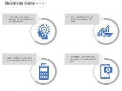 Business idea generation mobile growth bar graph devices ppt icons graphics
