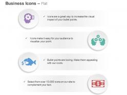 Business idea generation process flow currency loss ppt icons graphics