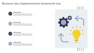 Business Idea Implementation Framework Icon