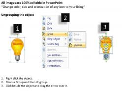 90890913 style variety 3 idea-bulb 1 piece powerpoint presentation diagram infographic slide