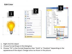 58881482 style variety 3 idea-bulb 1 piece powerpoint presentation diagram infographic slide