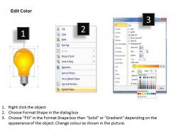 88141692 style variety 3 idea-bulb 1 piece powerpoint presentation diagram infographic slide