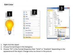 60517513 style variety 3 idea-bulb 1 piece powerpoint presentation diagram infographic slide
