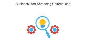 Business Idea Screening Colored Icon In Powerpoint Pptx Png And Editable Eps Format