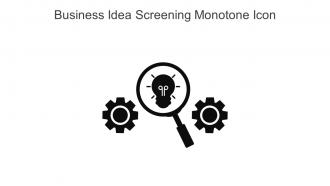 Business Idea Screening Monotone Icon In Powerpoint Pptx Png And Editable Eps Format