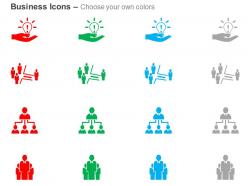 Business idea team formation organizational chart leadership ppt icons graphics