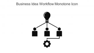 Business Idea Workflow Monotone Icon In Powerpoint Pptx Png And Editable Eps Format