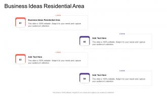 Business Ideas Residential Area In Powerpoint And Google Slides Cpb