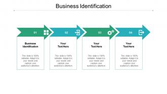 Business identification ppt powerpoint presentation file ideas cpb