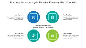 Business Impact Analysis Disaster Recovery Plan Checklist Ppt Powerpoint Template Cpb