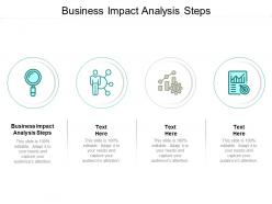 Business impact analysis steps ppt powerpoint presentation inspiration graphics template cpb