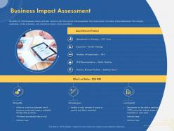 Business impact assessment department function ppt powerpoint presentation layout