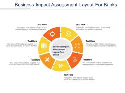 Business impact assessment layout for banks ppt powerpoint presentation outline icons cpb