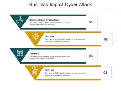 Business impact cyber attack ppt powerpoint presentation infographics backgrounds cpb