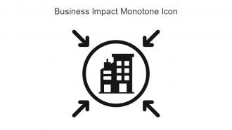 Business Impact Monotone Icon In Powerpoint Pptx Png And Editable Eps Format
