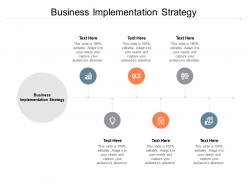 Business implementation strategy ppt powerpoint presentation outline brochure cpb