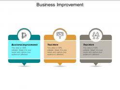 Business improvement ppt powerpoint presentation file example topics cpb