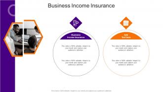 Business Income Insurance In Powerpoint And Google Slides Cpb
