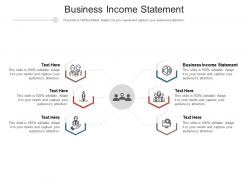 Business income statement ppt powerpoint presentation slides summary cpb