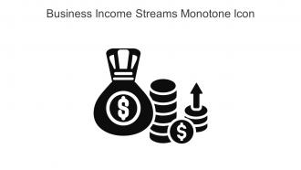 Business Income Streams Monotone Icon In Powerpoint Pptx Png And Editable Eps Format