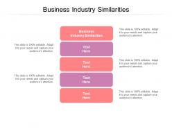 Business industry similarities ppt powerpoint presentation styles gridlines cpb