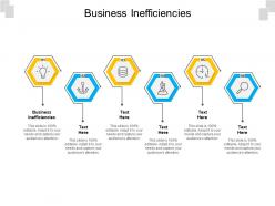 Business inefficiencies ppt powerpoint presentation slides brochure cpb