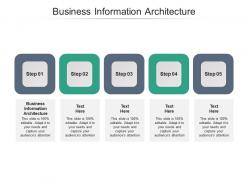 Business information architecture ppt powerpoint presentation layouts cpb