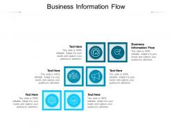 Business information flow ppt powerpoint presentation summary diagrams cpb