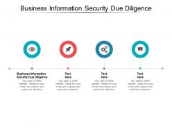 Business information security due diligence ppt powerpoint presentation slides cpb