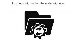 Business Information Sync Monotone Icon In Powerpoint Pptx Png And Editable Eps Format