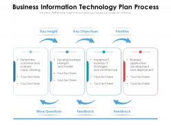 Business information technology plan process