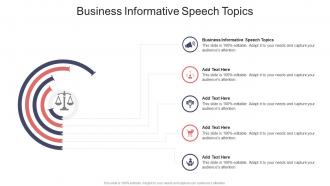 Business Informative Speech Topics In Powerpoint And Google Slides Cpb