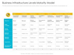 Business infrastructure levels maturity infrastructure management process maturity model