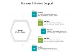 Business initiatives support ppt powerpoint presentation gallery cpb