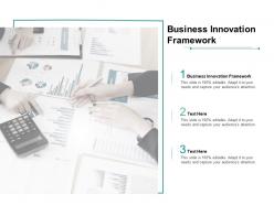 Business innovation framework ppt powerpoint presentation inspiration graphics cpb