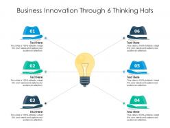 Business Innovation Through 6 Thinking Hats Infographic Template