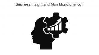 Business Insight And Man Monotone Icon In Powerpoint Pptx Png And Editable Eps Format