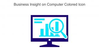 Business Insight On Computer Colored Icon In Powerpoint Pptx Png And Editable Eps Format