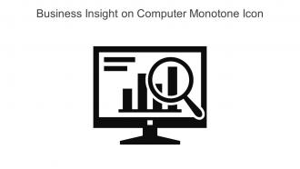 Business Insight On Computer Monotone Icon In Powerpoint Pptx Png And Editable Eps Format