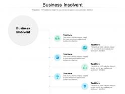 Business insolvent ppt powerpoint presentation inspiration display cpb