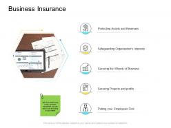 Business insurance company management ppt background